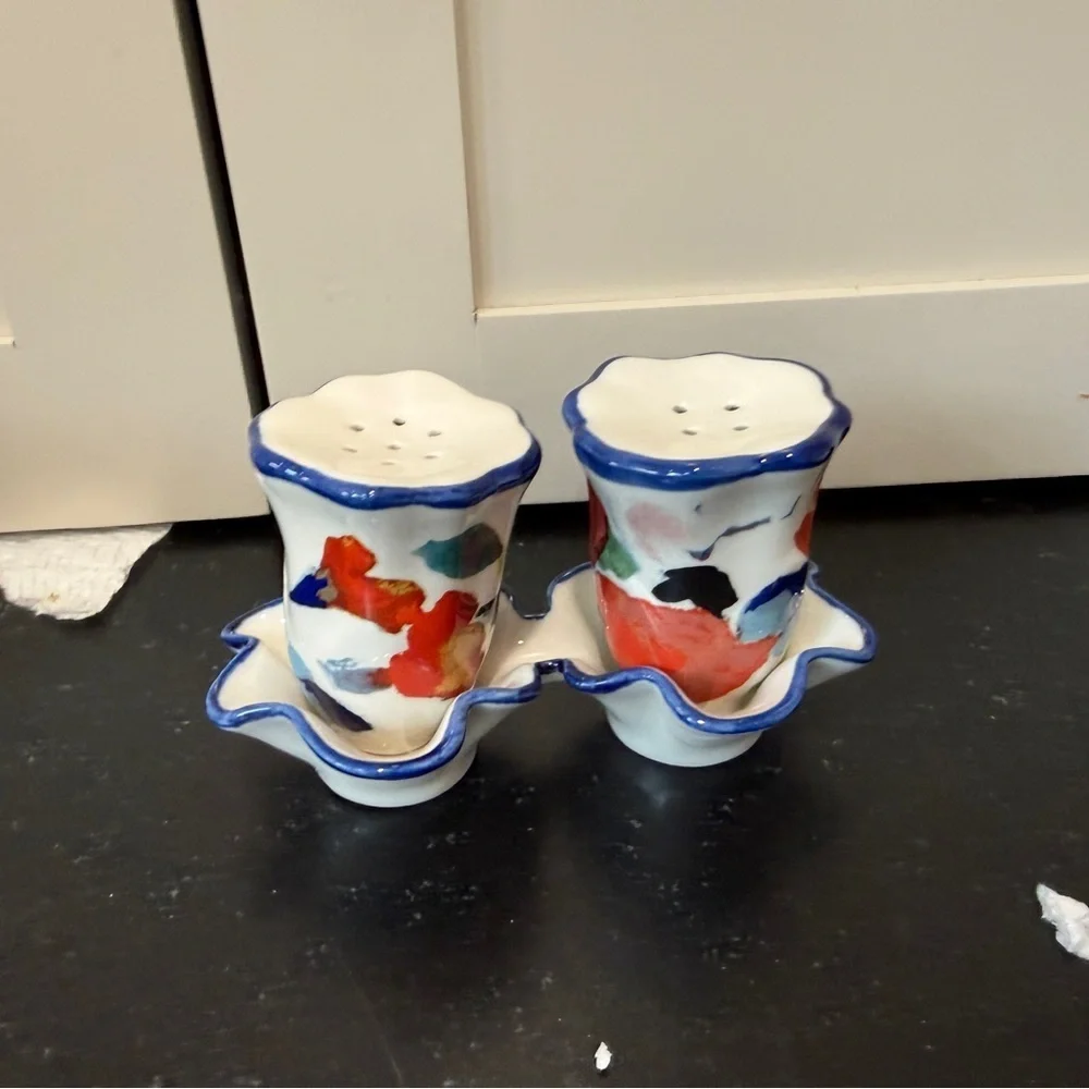 NWT Anthropologie Luna Salt and Pepper Shakers